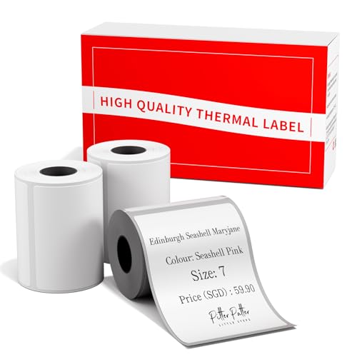 Omezizy M110 Thermo Runde Etikett, Selbstklebendes Etikett, kompatibel mit Phomemo M110/M220/M221/M108/M250/M120/M100/M150/M260 Drucker für DIY-Design, Preis, Logo, Name, Adresse, Barcode (50mm×80mm) von Omezizy