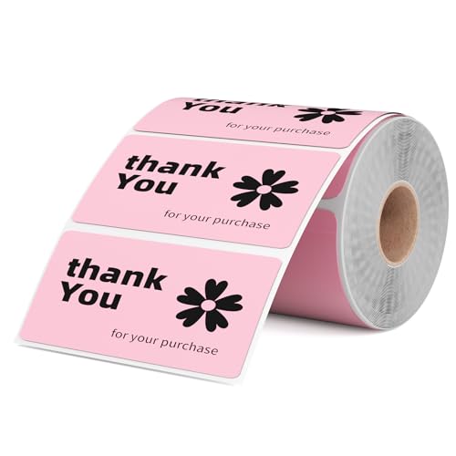 Runde Thermo-Etiketten, 5,7 x 3,2 cm, Rosa Runde Thermo-Etiketten, 5,7 x 3,2 cm, Rosa von Omezizy