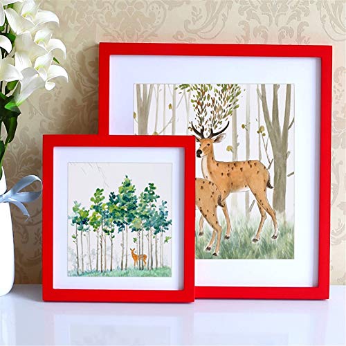Ommda Bilderrahmen mit Glas Modern Fotorahmen Quadratisch Holz Zertifikat Zum Aufhängen für Wand Home Deko,rot,25x25cm Ommda Bilderrahmen mit Glas Modern Fotorahmen Quadratisch Holz Zertifikat Zum Aufhängen für Wand Home Deko,rot,25x25cm von Ommda