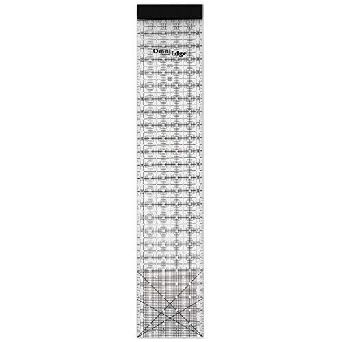 Omnigrid OmniEdge Quilt-Lineal aus transparentem Acryl, 12,7 x 61 cm, mit abnehmbarem Rand Omnigrid OmniEdge Quilt-Lineal aus transparentem Acryl, 12,7 x 61 cm, mit abnehmbarem Rand von Omnigrid