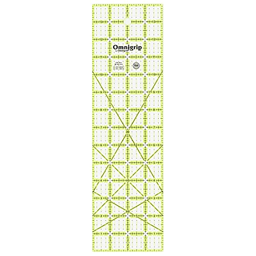 Omnigrip Quilter-Lineal, rutschfest Rechteck 4" x 14" von Omnigrid