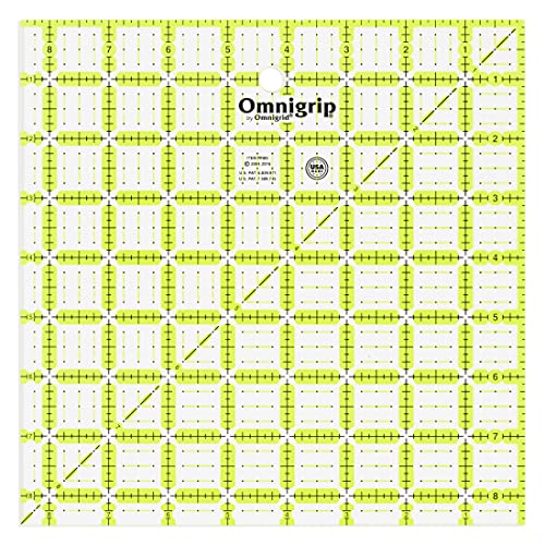 Prym RN85 Omnigrip Anti-Rutsch-Lineal, 12,5" x 12,5" von Omnigrid