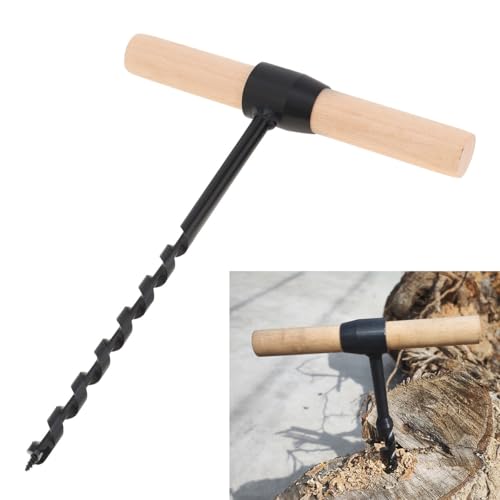 Omninmo Handschneckenbohrer, Bushcraft-Getriebe-Handschneckenschlüssel, Scotch-Eye-Mehrzweck-Handüberlebensbohrer, Holzbearbeitung, Lochsägen-Bit für Outdoor, Camping, mit Holzstab-Handschnecke (10 Omninmo Handschneckenbohrer, Bushcraft-Getriebe-Handschneckenschlüssel, Scotch-Eye-Mehrzweck-Handüberlebensbohrer, Holzbearbeitung, Lochsägen-Bit für Outdoor, Camping, mit Holzstab-Handschnecke (10 von Omninmo