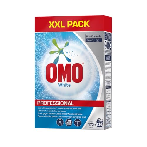 Omo Professional White Waschmittel Pulver Großpackung für strahlend weiße Wäsche und hohe Flecklösekraft, für 130 Wäschen Omo Professional White Waschmittel Pulver Großpackung für strahlend weiße Wäsche und hohe Flecklösekraft, für 130 Wäschen von Omo Professional