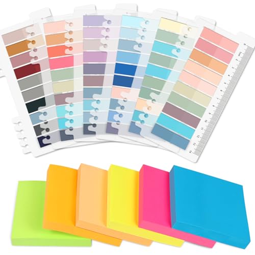 Omtofo 600PCS Haftnotizen 76 x 76mm, Selbstklebende Klebezettel, 1200PCS Wasserdicht Transparente Haftstreifen, Leicht zu Beschreiben, Wiederaufklebbar, Index Tabs Sticky Notes für Schule Zuhause Büro Omtofo 600PCS Haftnotizen 76 x 76mm, Selbstklebende Klebezettel, 1200PCS Wasserdicht Transparente Haftstreifen, Leicht zu Beschreiben, Wiederaufklebbar, Index Tabs Sticky Notes für Schule Zuhause Büro von Omtofo