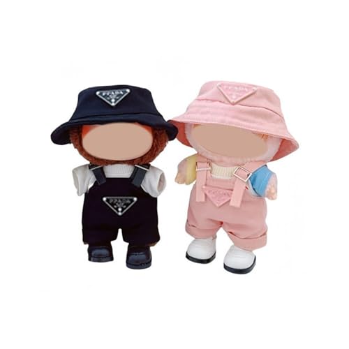 4 Stück Kleidung für La Puppe, 17 cm Puppen Bekleidung Zubehör für Jungen Mädchen Geschenke - schwarz rosa Hut & schwarz rosa Overall 4 Stück Kleidung für La Puppe, 17 cm Puppen Bekleidung Zubehör für Jungen Mädchen Geschenke - schwarz rosa Hut & schwarz rosa Overall von Omwnxy