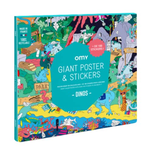 OMY - Poster zum Aufkleben Dinos – Riesenposter + 100 Sticker OMY - Poster zum Aufkleben Dinos – Riesenposter + 100 Sticker von Omy