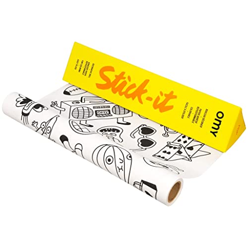 OMY ROLLSTICK01 Dekorative, farbenfrohe und Selbstklebende Rolle, Papier, weiß, 5 m x 30 cm OMY ROLLSTICK01 Dekorative, farbenfrohe und Selbstklebende Rolle, Papier, weiß, 5 m x 30 cm von Omy