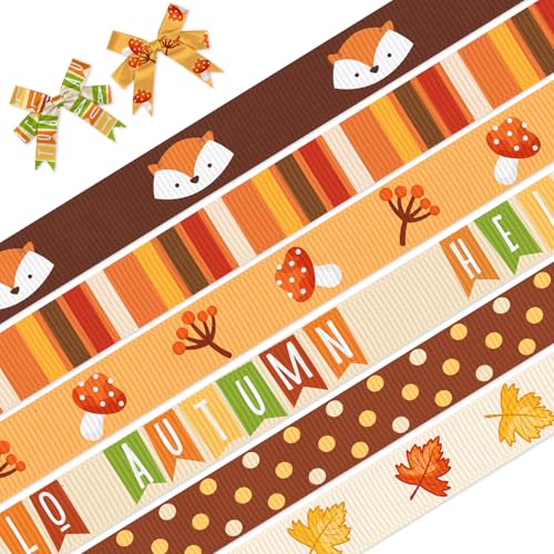 Ripsbänder für Herbst, Erntedankfest, Dekoration, 4,5 m, Blätter, Fuchs, Hello-Herbst, Bastelbänder für Herbst, Erntedankfest, Party, Gastgeschenk, Dekoration, Urlaub, Geschenkverpackung, Ripsbänder für Herbst, Erntedankfest, Dekoration, 4,5 m, Blätter, Fuchs, Hello-Herbst, Bastelbänder für Herbst, Erntedankfest, Party, Gastgeschenk, Dekoration, Urlaub, Geschenkverpackung, von On-Airstore