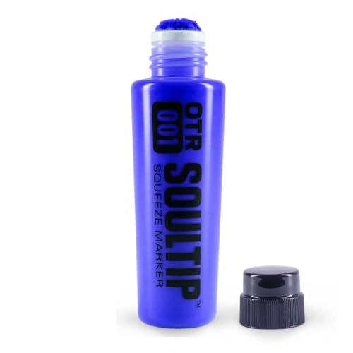 On The Run OTR 001 - Soultip Squeeze Permanent Paint Tagger Graffiti Marker - 22MM runder breiter Filz (OTR.001-ROYAL-BLUE) von On The Run