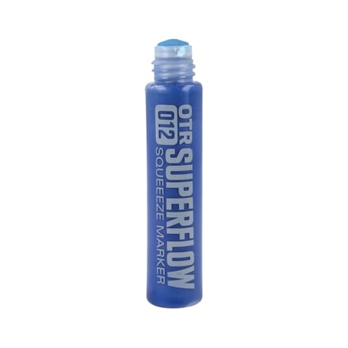 On The Run OTR 012-S - Superflow Squeeze Paint Permanent Tagger Marker - 10MM Rundspitze (OTR 012-S - KING BLUE) von On The Run