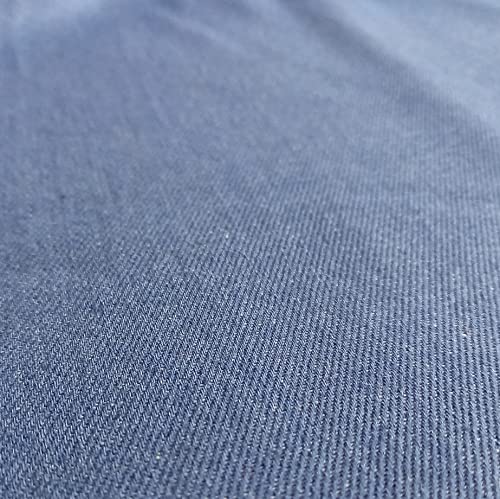 Hellblau, gewebter Jeansstoff, 340 g – Baumwollmischgewebe, 170 cm breit (50 cm Stück) von On Trend Fabrics