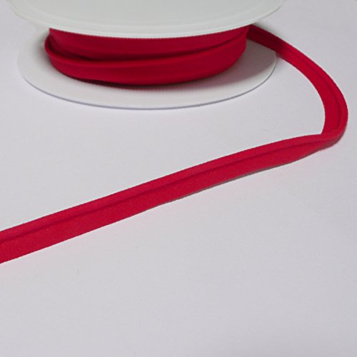 Paspelband mit Flansch, 2 mm, Poly-Baumwolle, Schrägschnitt, Meterware – viele Farben (rot) von On Trend Fabrics