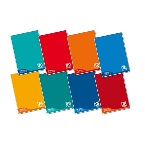 One Color Maxi-Heft, 100 g, A4, Lineatur 0B, verschiedene Farben von One Color