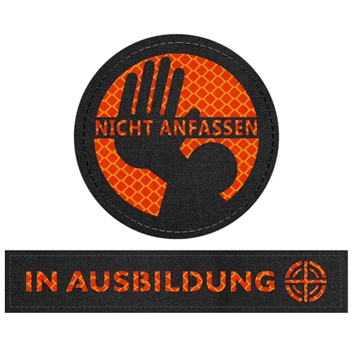 OneTigris 2 Stück Hunde Patches Orange/Schwarze, Hi-Vis Reflektierendes Material "IN AUSBILDUNG" & "NICHT ANFASSEN" OneTigris 2 Stück Hunde Patches Orange/Schwarze, Hi-Vis Reflektierendes Material "IN AUSBILDUNG" & "NICHT ANFASSEN" von OneTigris