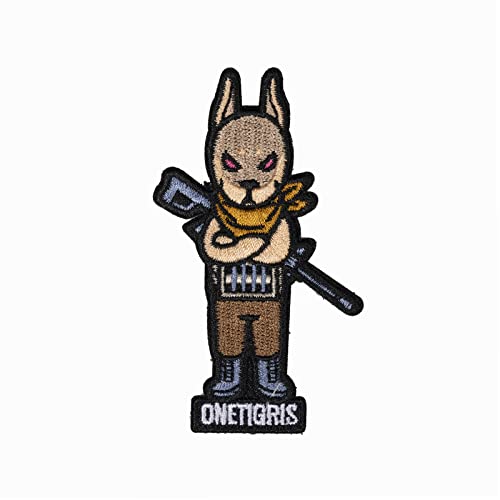 OneTigris Hunde Stickerei Moral Patch Maskottchen Patch/Woven Stoff Klett-Patch (Dobermann) von OneTigris