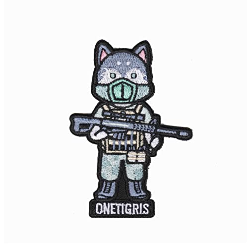OneTigris Hunde Stickerei Moral Patch Klett-Patch (Siberian Husky) von OneTigris