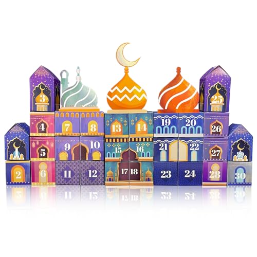 Ramadan Kalender Boxen Ramadan Kalender Zum Befüllen Mit 30 Bunte Box Und 3 Dach, Ramadan Deko Ramadan Kalender Kinder Ramadan Adventskalender, Ramadan Dekoration Eid Mubarak Geschenkbox Ramadan Kalender Boxen Ramadan Kalender Zum Befüllen Mit 30 Bunte Box Und 3 Dach, Ramadan Deko Ramadan Kalender Kinder Ramadan Adventskalender, Ramadan Dekoration Eid Mubarak Geschenkbox von Oneshlee