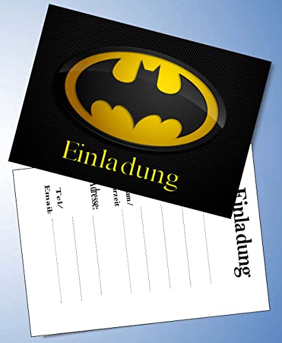 ich 12 Einladungskarten & 12 Umschläge für Geburtstag Partys und Kindergeburtstag Batman Nr. 1 ich 12 Einladungskarten & 12 Umschläge für Geburtstag Partys und Kindergeburtstag Batman Nr. 1 von Onetobye