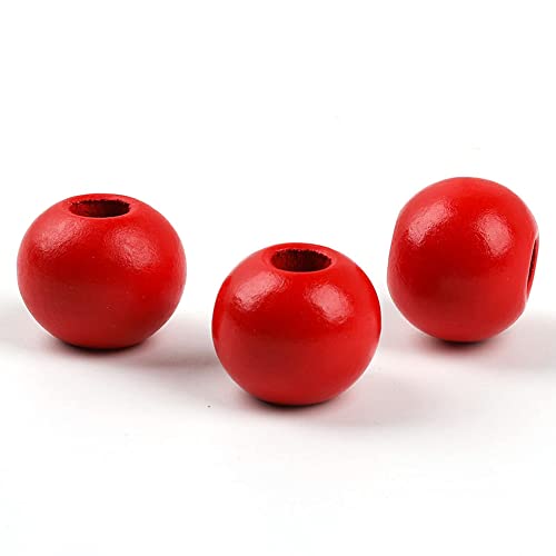 Oneyijun 50 Stück bunte Holzperlen 20mm - Runde Holzkugeln mit Loch zum Auffädeln für DIY Schmuck, Armbänder Halsketten Kinderbastelset aus Naturmaterial Perlen Zubehör für Kreativprojekte Oneyijun 50 Stück bunte Holzperlen 20mm - Runde Holzkugeln mit Loch zum Auffädeln für DIY Schmuck, Armbänder Halsketten Kinderbastelset aus Naturmaterial Perlen Zubehör für Kreativprojekte von Oneyijun