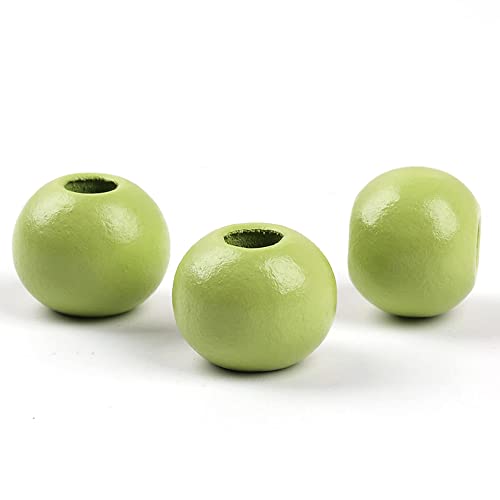 Oneyijun 50 Stück bunte Holzperlen 20mm - Runde Holzkugeln mit Loch zum Auffädeln für DIY Schmuck, Armbänder Halsketten Kinderbastelset aus Naturmaterial Perlen Zubehör für Kreativprojekte Oneyijun 50 Stück bunte Holzperlen 20mm - Runde Holzkugeln mit Loch zum Auffädeln für DIY Schmuck, Armbänder Halsketten Kinderbastelset aus Naturmaterial Perlen Zubehör für Kreativprojekte von Oneyijun