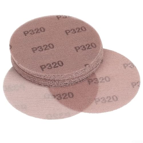 20 Stück Netz-Schleifscheiben, 150 mm, staubfrei, Schleifpapier, Körnung 320, Anti-Verstopfung, Trockenbau-Schleifpapier für Autopolitur (Körnung 320) von Oniissy