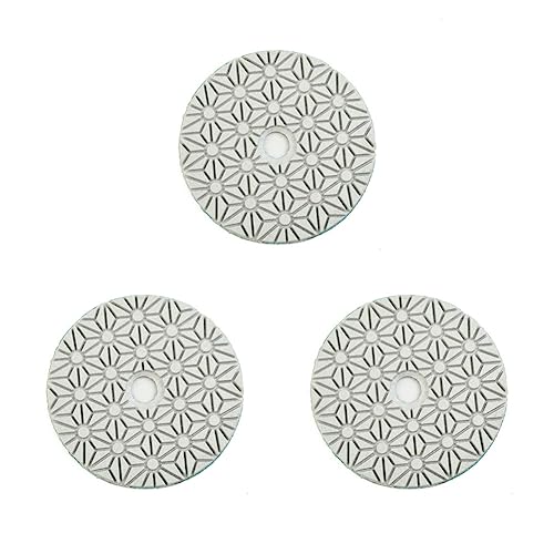 Oniissy 3 STÜCKE 4 Zoll 100mm trocken/nass Diamant 3 Schritt Polieren Pads Granit Polieren Werkzeug für Marmor Beton Stein Polieren Bohrer, Schleifer, Polierer von Oniissy