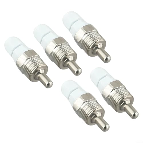 Oniissy Edelstahl-Thermowell G 1/2 Gewinde zum Einschrauben, Tauchhülse für Temperatursensor mit Feststellschraube, PN40 max. 40 bar Druck, Größen 8 x 30 mm (8 x 30 mm), 4 Stück von Oniissy