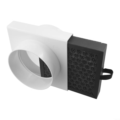 Oniissy Inline-Luftfilter mit hoher Effizienz für HEPA und Aktivkohle für verbesserte Raumluftqualität, kompatibel mit PVC-, PE- und Aluminiumfolienrohren, ABS (110 mm) von Oniissy