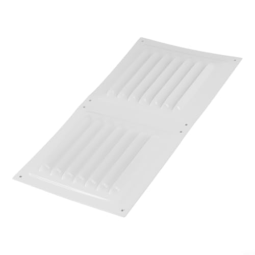 Oniissy Lüftungsgitter aus Edelstahl mit Bildschirm, 300 x 150 mm, Lüftungsabdeckung für HVAC, Heizung, Kühlung, Luftstromkontrolle, Innen- und Außendecke oder Seitenwand (weiß) von Oniissy