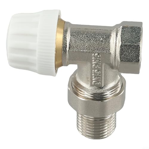 Oniissy Messing Winkel Thermostat-Regulierventil DN15 DN20 ohne Kopf M30x1,5mm Gewinde selbstregulierend Temperaturregelung für Heizkörperheizungen vertikal oder (DN15) von Oniissy