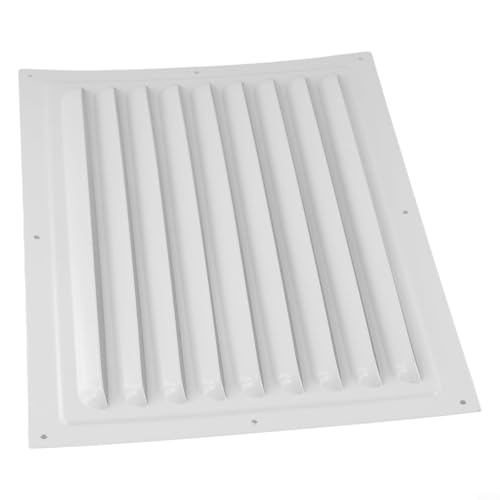 Oniissy Metall-Lüftungsabdeckung, quadratisch, Lüftungsgitter mit Netzsieb, rostbeständige Aluminiumlegierung, weiße Lüftungsschlitzabdeckung für Wand- oder Deckenkanäle, innen (200 x 300 mm) von Oniissy