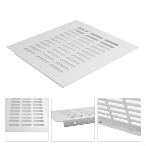Oniissy Rechteckige Lüftungsgitterabdeckung aus Aluminiumlegierung mit Lüftungsgitter für Kleiderschrank, Schuhschrank und Schrank, 200 mm Breite, einfache Installation, Weiß oder (Weiß, 200 x 250 mm) Oniissy Rechteckige Lüftungsgitterabdeckung aus Aluminiumlegierung mit Lüftungsgitter für Kleiderschrank, Schuhschrank und Schrank, 200 mm Breite, einfache Installation, Weiß oder (Weiß, 200 x 250 mm) von Oniissy