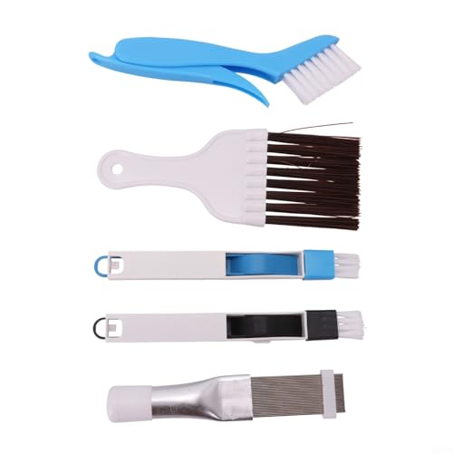 Oniissy Reinigungsbürsten-Set für Klimaanlagen, mit Metall-Flossenkammwerkzeug und Fugendüsen für Kondensatorspulen, Kühlschränke, Verdampfer und Heizkörper, 5-teilig Oniissy Reinigungsbürsten-Set für Klimaanlagen, mit Metall-Flossenkammwerkzeug und Fugendüsen für Kondensatorspulen, Kühlschränke, Verdampfer und Heizkörper, 5-teilig von Oniissy