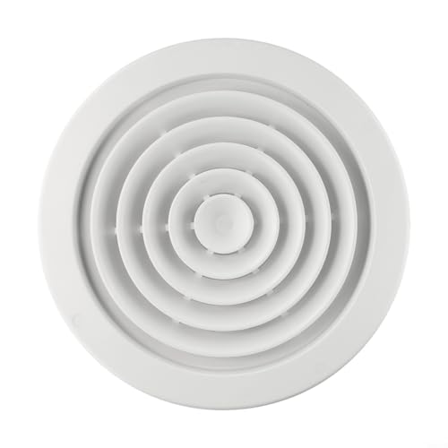 Oniissy Verstellbare, runde ABS-Abdeckung für Deckenwand, 250 mm, 300 mm, 310 mm, Abluftdiffusor, Gitter für Badezimmer, Küche, Büro, Innenluftsteuerungseinlass (310) von Oniissy