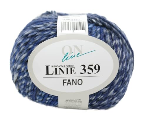 Online Linie 359 Fano | Dicke Wolle mit Farbverlauf zum Stricken und Häkeln | Farbverlaufswolle 150g | Nadelstärke 7 bis 8 mm (096) von Online Garne