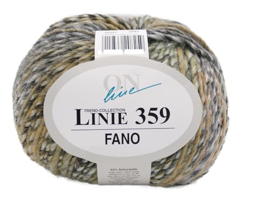 Online Linie 359 Fano | Dicke Wolle mit Farbverlauf zum Stricken und Häkeln | Farbverlaufswolle 150g | Nadelstärke 7 bis 8 mm (097) von Online Garne