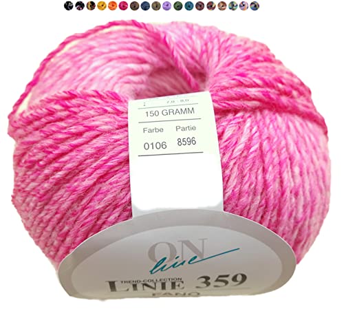 Online Linie 359 Fano | Dicke Wolle mit Farbverlauf zum Stricken und Häkeln | Farbverlaufswolle 150g | Nadelstärke 7 bis 8 mm (106) von Online Garne