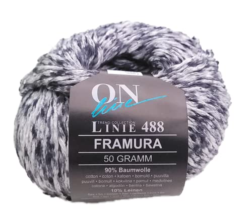 Sommer Wolle Baumwolle Leinen, Online Linie 488 Framura 08, bunte Sommerwolle zum Stricken oder Häkeln von Online Garne
