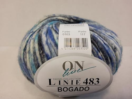 Wolle mit Kaschmir zum Stricken oder Häkeln, Online Linie 483 Bogado #103, dicke Merinowolle mit Kaschmir, 100g Wolle Nadelstärke 9 mm - 10 mm Wolle mit Kaschmir zum Stricken oder Häkeln, Online Linie 483 Bogado #103, dicke Merinowolle mit Kaschmir, 100g Wolle Nadelstärke 9 mm - 10 mm von Online Klaus Koch