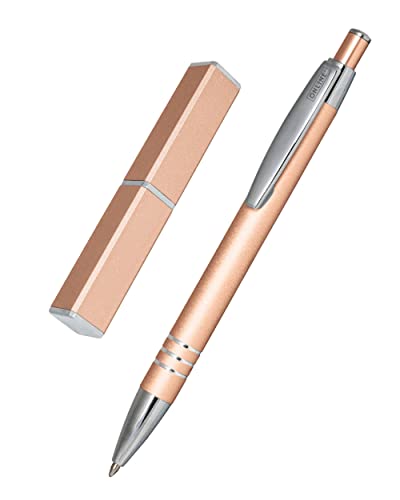 ONLINE 43028 Kugelschreiber Graphite, edler Metall-Kugelschreiber, Druckkugelschreiber aus Aluminium, auswechselbare Mine, Schreibfarbe schwarz, Geschenk-Idee, Roségold ONLINE 43028 Kugelschreiber Graphite, edler Metall-Kugelschreiber, Druckkugelschreiber aus Aluminium, auswechselbare Mine, Schreibfarbe schwarz, Geschenk-Idee, Roségold von Online