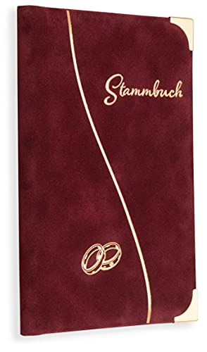 Stammbuch Renkaat Bordeaux Rot Hochzeit Stammbuch der Familie incl. Einleger von online-stammbuch
