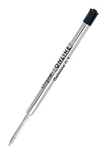 Kugelschreiber Ersatzmine von Online, auch für Parker, Pelikan, Faber-Castell, Internationale Standard Großraum Gel-Mine, Gel-Paste, Strichstärke 0,7 mm, dokumentenecht, 1 Stück, Schreibfarbe schwarz Kugelschreiber Ersatzmine von Online, auch für Parker, Pelikan, Faber-Castell, Internationale Standard Großraum Gel-Mine, Gel-Paste, Strichstärke 0,7 mm, dokumentenecht, 1 Stück, Schreibfarbe schwarz von Online