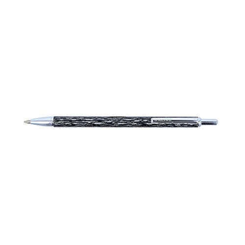 ONLINE 21619/3D - Druck-Kugelschreiber Flash Marble Grey Metall, extra schmal, Metallclip, Internationale D1-Standard-Mine Schreibfarbe schwarz, 1 Stück von Online