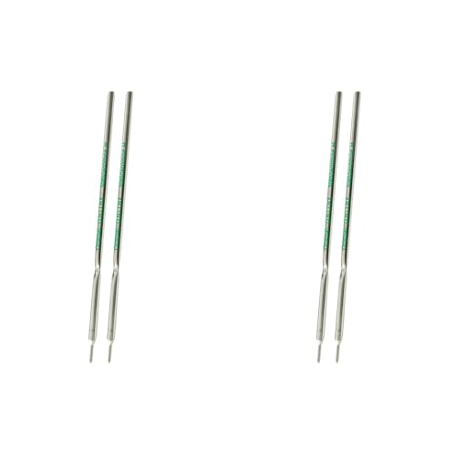 ONLINE 2x Kugelschreiber Ersatzmine, Standardmine A2, Schreibfarbe grün, Strichstärke M (mittel), dokumentenecht, wassersfest, Kullimine (Packung mit 2) von Online