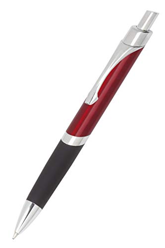 Online Druckkugelschreiber Sporty Red, Aluminium-Kulli, auswechselbare, dokumentenechte Mine, Schreibfarbe schwarz 31664 3D von Online