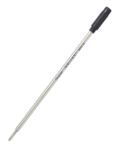 ONLINE Ersatzmine schwarz - C1-Format, Strichstärke M, dokumentenecht, passend für Cross-Kugelschreiber, Internationale Kugelschreibermine black, 1 Stück von Online