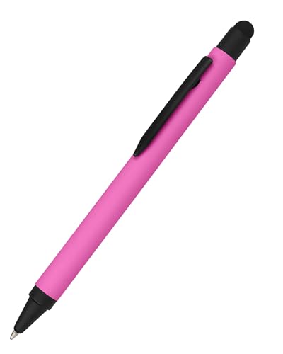 đąđĄđđđĄđ Kugelschreiber Alu Stylus Pink, Druckkugelschreiber aus Aluminium, auswechselbare GroĂraum-Mine, Schreibfarbe blau, mit Softtouch Feeling, Stift mit Touchpen, 1 StĂŒck đąđĄđđđĄđ Kugelschreiber Alu Stylus Pink, Druckkugelschreiber aus Aluminium, auswechselbare GroĂraum-Mine, Schreibfarbe blau, mit Softtouch Feeling, Stift mit Touchpen, 1 StĂŒck von Online