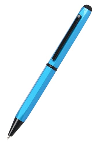 𝗢𝗡𝗟𝗜𝗡𝗘 Kugelschreiber Hexagon Stylus Blau, sechseckiger Kugelschreiber aus Aluminium, auswechselbare D1-Mine, Schreibfarbe blau, Stift mit Touchpen, 1 Stück 𝗢𝗡𝗟𝗜𝗡𝗘 Kugelschreiber Hexagon Stylus Blau, sechseckiger Kugelschreiber aus Aluminium, auswechselbare D1-Mine, Schreibfarbe blau, Stift mit Touchpen, 1 Stück von Online