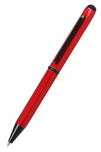 𝗢𝗡𝗟𝗜𝗡𝗘 Kugelschreiber Hexagon Stylus Rot, sechseckiger Kugelschreiber aus Aluminium, auswechselbare D1-Mine, Schreibfarbe blau, Stift mit Touchpen, 1 Stück 𝗢𝗡𝗟𝗜𝗡𝗘 Kugelschreiber Hexagon Stylus Rot, sechseckiger Kugelschreiber aus Aluminium, auswechselbare D1-Mine, Schreibfarbe blau, Stift mit Touchpen, 1 Stück von Online